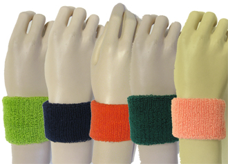 Cheap youth terry wristbands