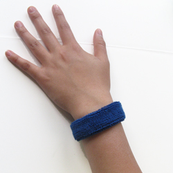 1 royal blue inch wristbands all