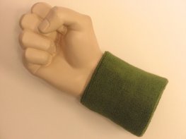 Army green wristband sweatband terry for sports