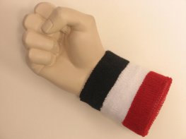 Black white red 3color wristband sweatband