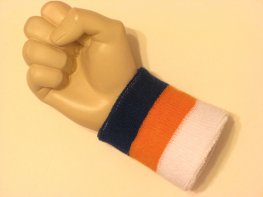Blue orange white 3color wristband sweatband