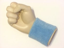Carolina blue wristband sweatband terry for sports