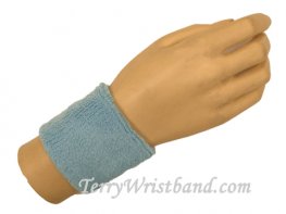 Carolina Blue youth wristband sweatband terry for sports