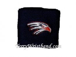 [Min.100 pieces]Custom Embroidery sport terry 2.5 inch wristband