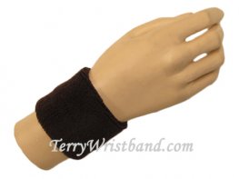 Dark Brown youth wristband sweatband