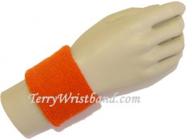 Dark orange 2.5INCH/Youth Terry Wristband