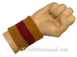 Dark Gold / Dark Red 2color wristband sweatband