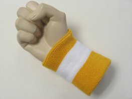 Golden yellow white golden yellow 2color wristband, 1PC