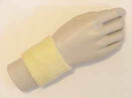 Lemonade yellow youth wristband sweatband