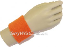 Light orange youth/2.5INCH Terry Wristband