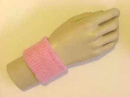 Light pink cheap youth terry wristband
