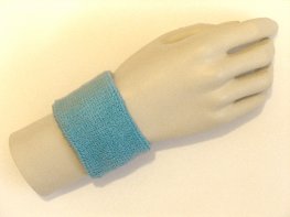 Light sky blue youth wristband sweatband