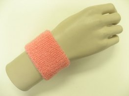 Pink cheap youth terry wristband