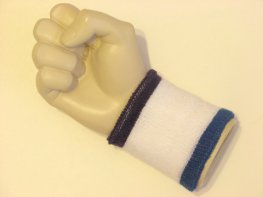 Purple white blue cheap terry wristband sweatband
