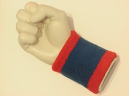 Red blue red 2color wristband sweatband