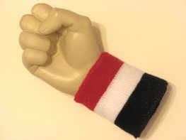 Red white navy 3color wristband sweatband