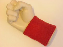 Red wristband sweatband for sports