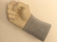 Silver light grey wristband sweatband terry for sports