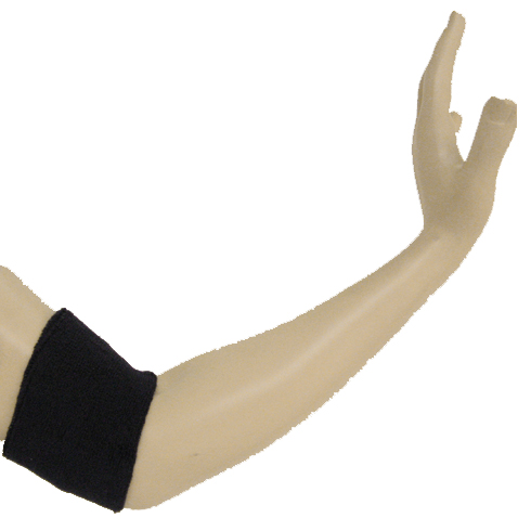 Black Terry Athletic armband for sports - Click Image to Close