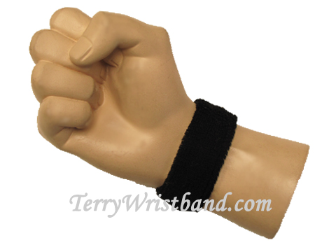 Black baby kids sport terry wristband - Click Image to Close