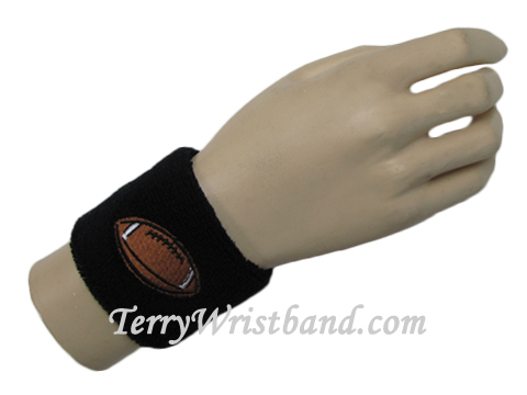Football Black youth wristband sweatband - Click Image to Close