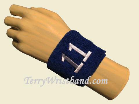 Blue with White Number 11 youth Sport wristband