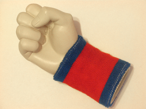 Blue red blue 2color wristband sweatband