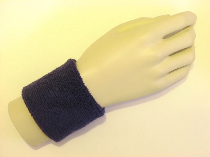 Dark purple youth wristband sweatband - Click Image to Close