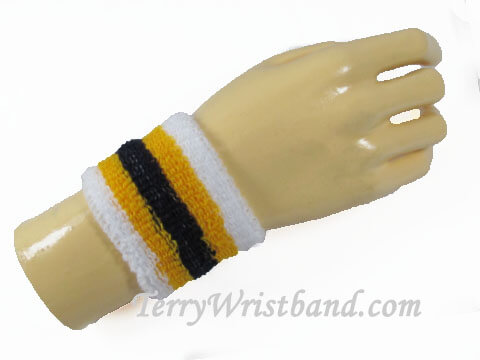 White Gold Yellow Navy Youth Cheap terry wristband - Click Image to Close
