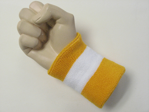 Golden yellow white golden yellow 2color wristband, 1PC