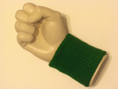 Green cheap terry wristband - Click Image to Close