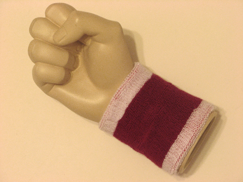 Heather white red 2color wristband sweatband
