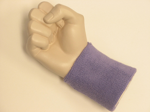 Lavender wristband sweatband terry for sports - Click Image to Close