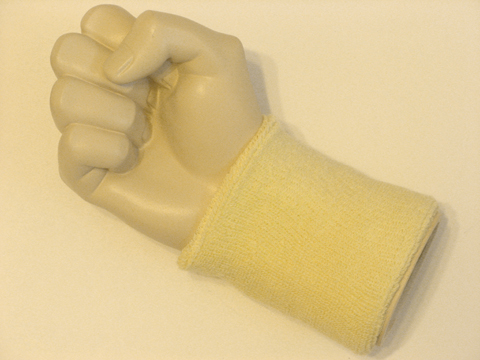 Lemonade yellow wristband sweatband for sports - Click Image to Close