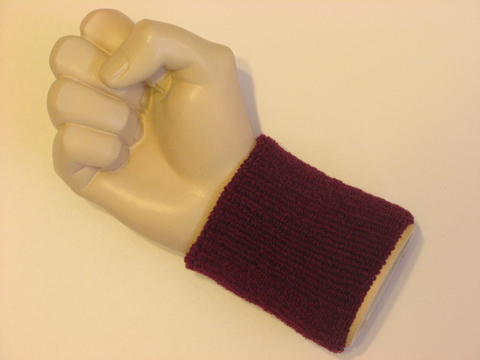 Maroon cheap terry wristband - Click Image to Close
