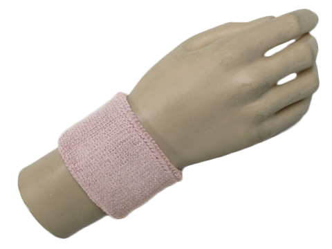 Misty Rose youth wristband sweatband terry for sports - Click Image to Close