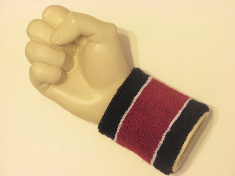 Navy burgundy navy 2color wristband sweatband
