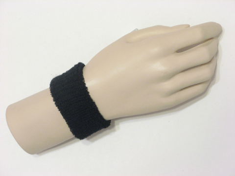 Navy cheap kids terry wristband - Click Image to Close