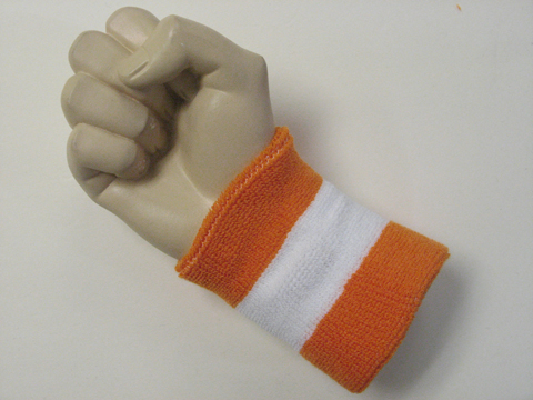 Light orange white light orange 2color wristband, 1PC