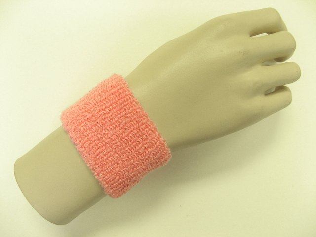 Pink cheap youth terry wristband - Click Image to Close