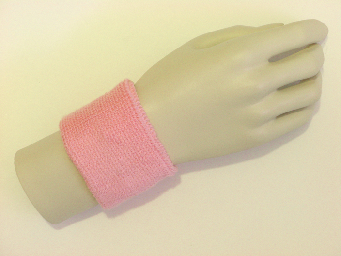 Pink youth wristband sweatband - Click Image to Close