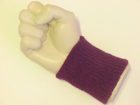 Purple cheap terry wristband - Click Image to Close