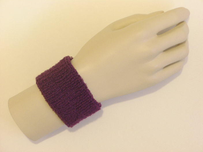 Purple cheap youth terry wristband - Click Image to Close