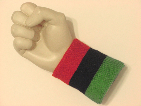 Red navy bright green 3color wristband sweatband - Click Image to Close