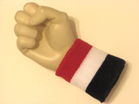 Red white navy 3color wristband sweatband - Click Image to Close