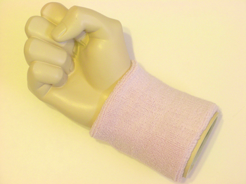 Soft lilac wristband sweatband for sports - Click Image to Close
