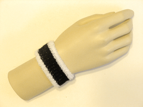 White black white cheap kids terry wristband - Click Image to Close