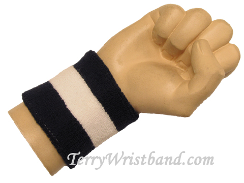 Navy / White 2color wristband sweatband
