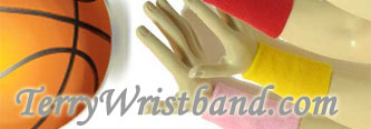 terry wristband racelet for men arm band shop logo