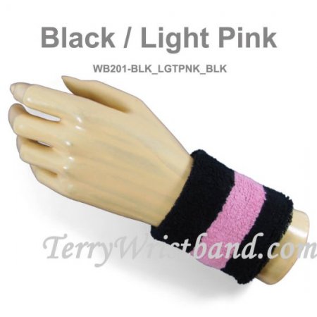 Fun 2 Color Sport Striped Wristband Sweatband : Zenshop
